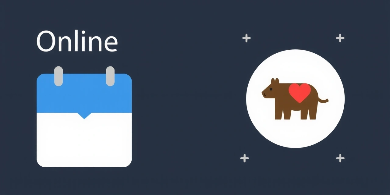 Kalender-Symbol mit Häkchen, digitale Buchungsoberfläche